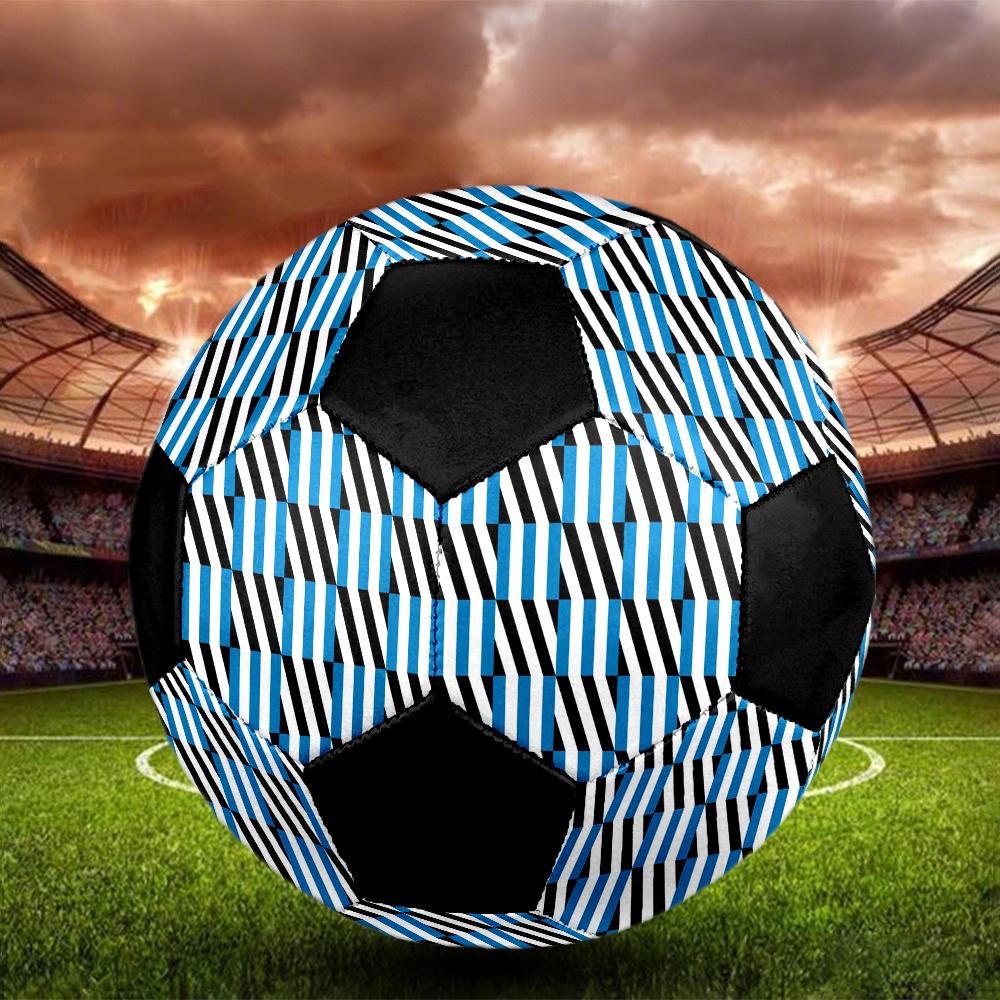 1pc Blue Black Durable Soccer Ball/Football, Size 5, Perfect for Training, Entertainment And Competition,Gift Yy26060658