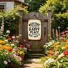 Welcome My Happy Place Don't Ruin It Signs Retro Wall Plaque Decorations Welcome Signs for Outdoor Indoor Decors