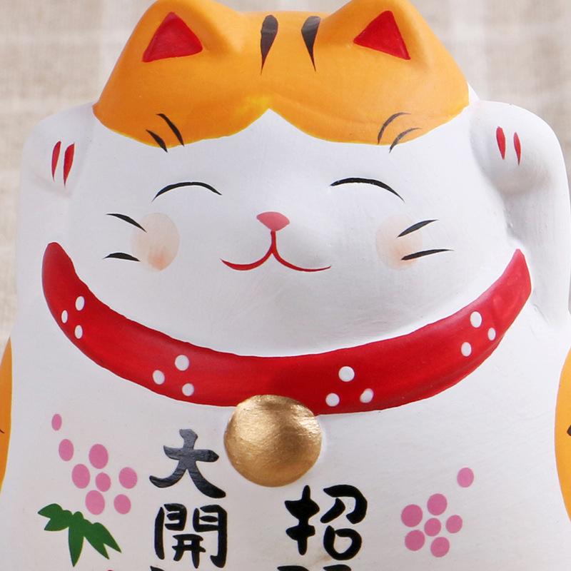Vaso de Cerámica Japonesa Gato de la Suerte Artesanías Daruma Dibujos Animados Adornos de Gato de la Suerte Paisaje Decoración para el Hogar Estatua Figuritas Gato de la Fortuna