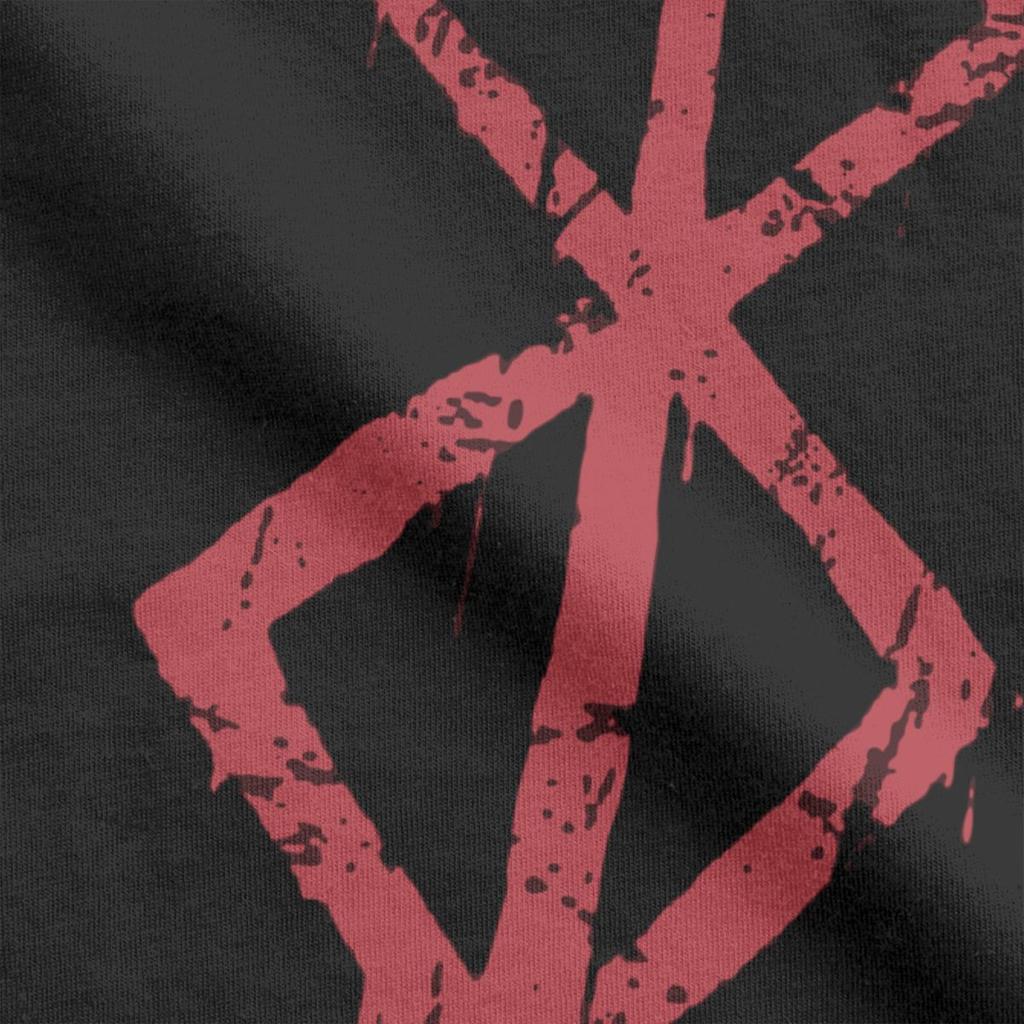 Men's Anime Brand Of Sacrifice Symbol T Shirt 100% Cotton Tops Vintage Short Sleeve Round Collar Tees Unique T-Shirts