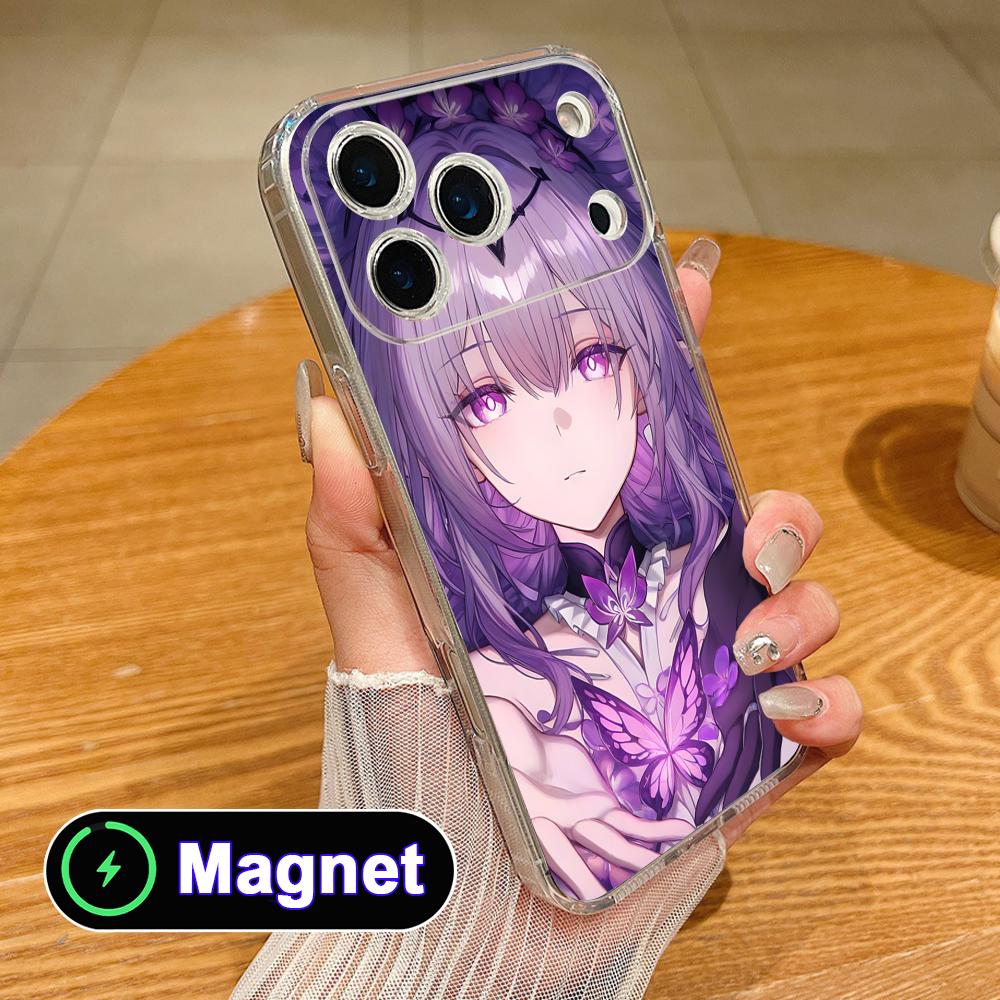 

HSR Castorice Clear TPU Magsafe Mobile Phone Case for iPhone 17 16 15 14 13 12 11 Air Pro Max Plus Mini Colorful Cover iPhone 11 Pro Max