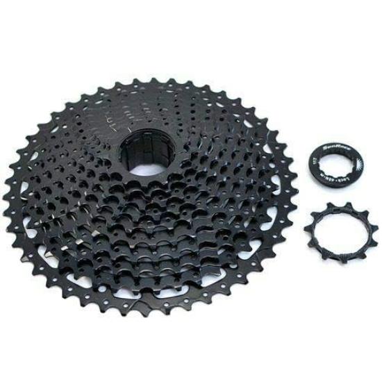 SunRace CSMS8 Wide Ratio Cassette 11 Black 11-46T, Speed, #XTE1381