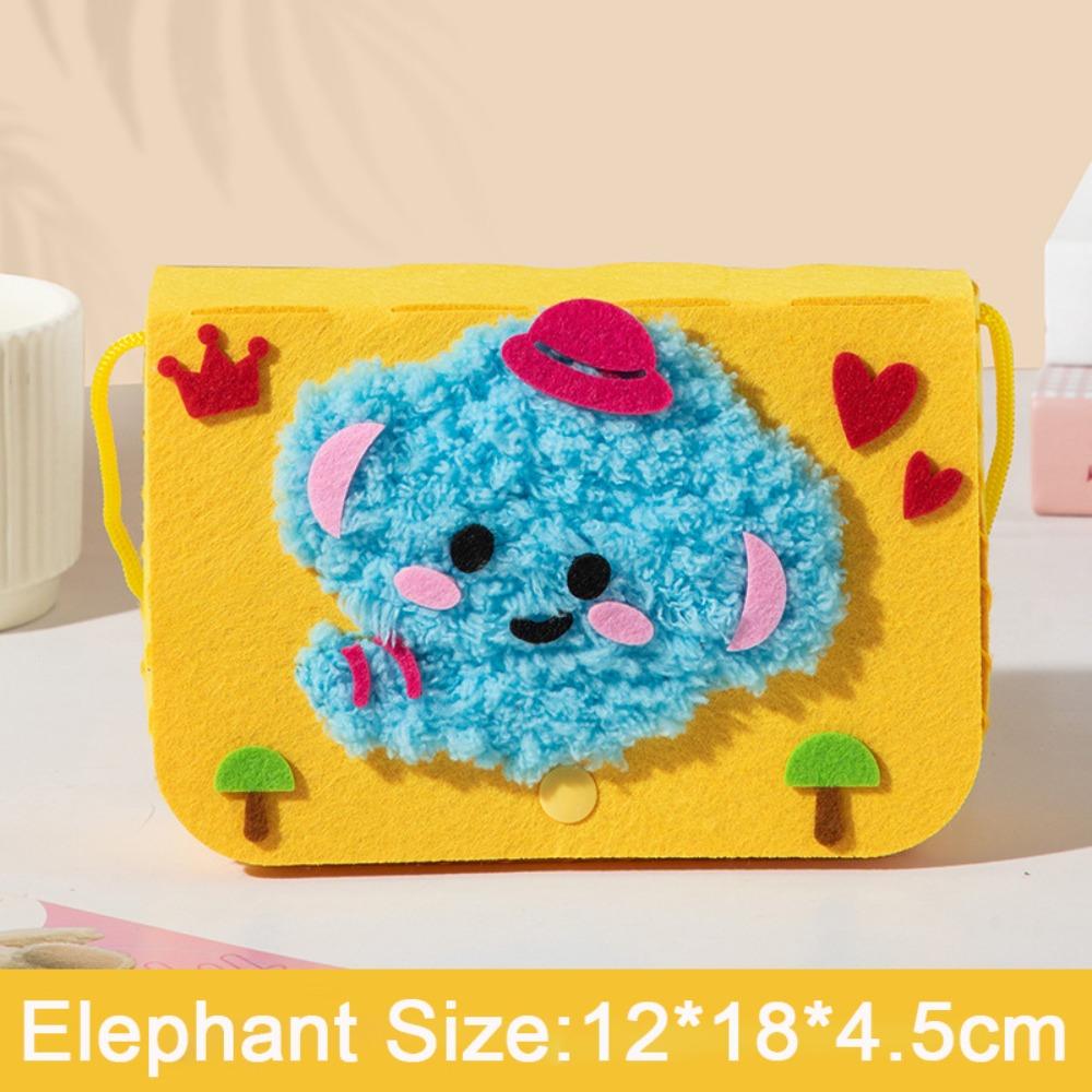 

Sewing Needle and Thread Painting DIY Embroidery Doll Set Hand Puppet Making Animal Dolls Cartoon Animal Felt Sewing Kit