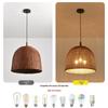 Handmade Wabi-Sabi Bamboo Pendant Lamp - Artisanal Woven Lighting for Dining Rooms