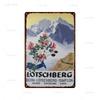Stadt Wahrzeichen Metallposter Reise Stadt Schilder Griechenland Berglandschaft Blechschild Plakette Poster für Bar Kneipe Club Heimdekor