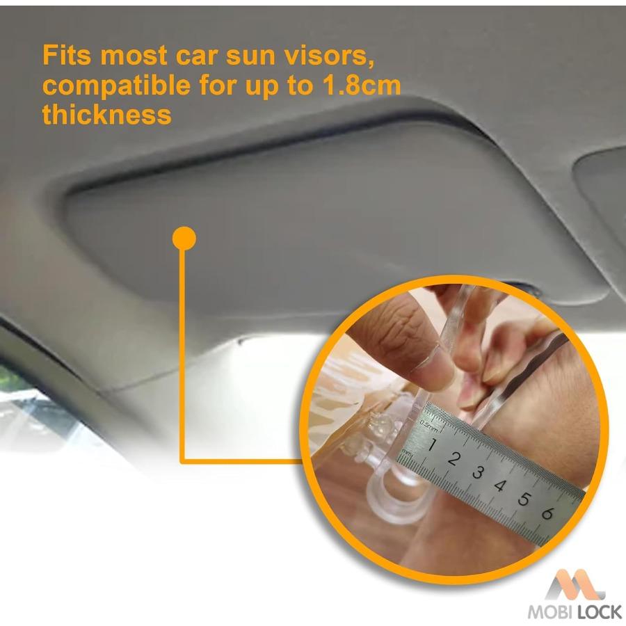 Tac Extension, 2 in 1 for Day and Night Anti-Glare, Anti Dazzle and Anti UV HD Automobile Windshield Visor by Mobi Lock