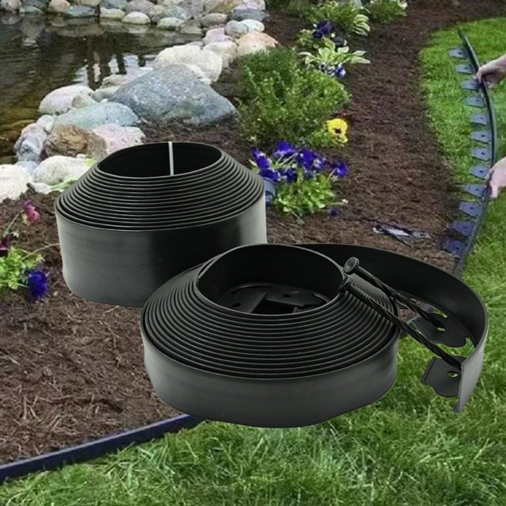 Heavy Duty Garden Barrier Easy Install 4/8/12/15cm Landscape Edging Kit Weather Resistant 10M Garden Edge Border