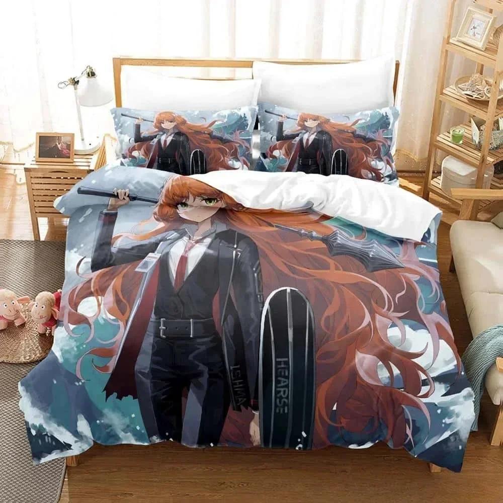 TOP 3D Print Game Limbus Company Bedding Set Cartoon  three-piece set Adult Kid Bedroom Duvet cover Sets For Home Textiles