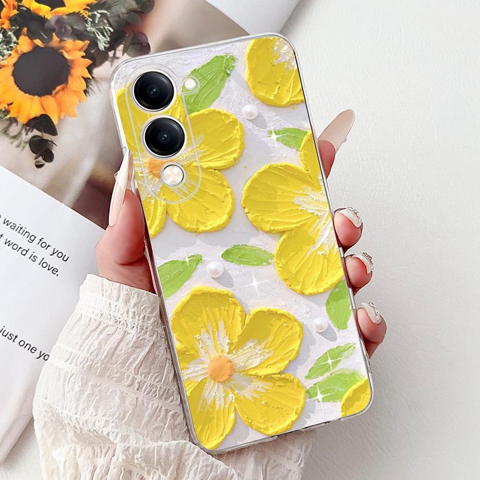 For Vivo Y04 4G Case V2430 Cute Cat White Lion King Painted Cover Soft Slim Phone Case For Vivo Y29s Y 29 s VivoY04 Fundas Coque