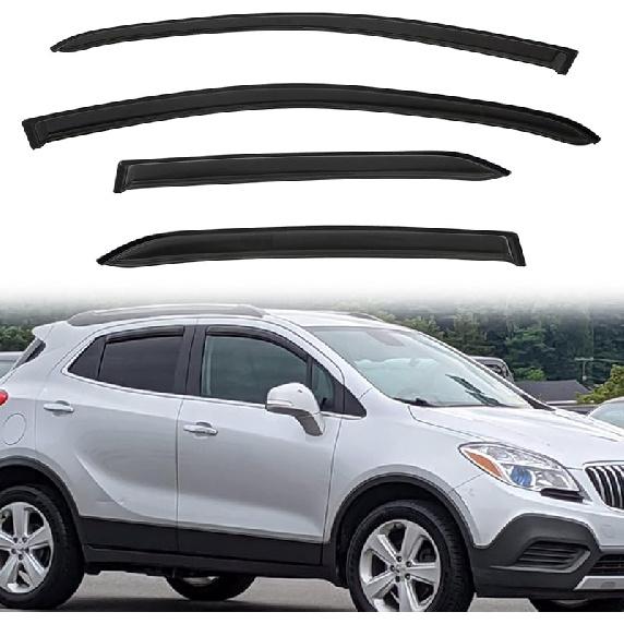 In-Channel Rain Guards Compatible With 2001-2005 Sport Trac 1997-2001 Mercury Mountaineer 1991-2001 Explorer Side Window Visor Wind Deflector Vent