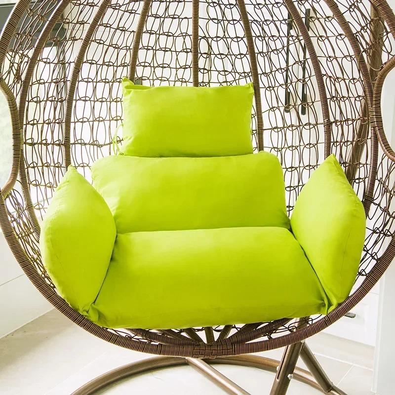 High Quality Outdoor Beach Chair Pad Hanging Egg Basket Swing Cushions Garden Rattan Basket Modern Patio Swing Chair Cushion