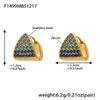 18K Gold Plated Geometric Triangle Zircon Earrings - Versatile, Elegant, Stainless Steel