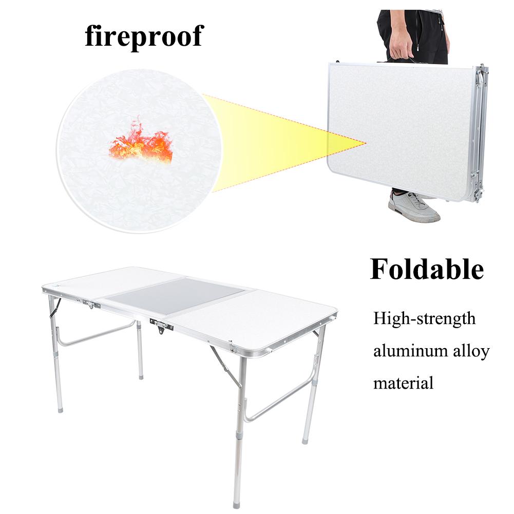 Folding Table Portable Aluminum Alloy Multipurpose Indoor Outdoor Party Camping Furniture Supplies