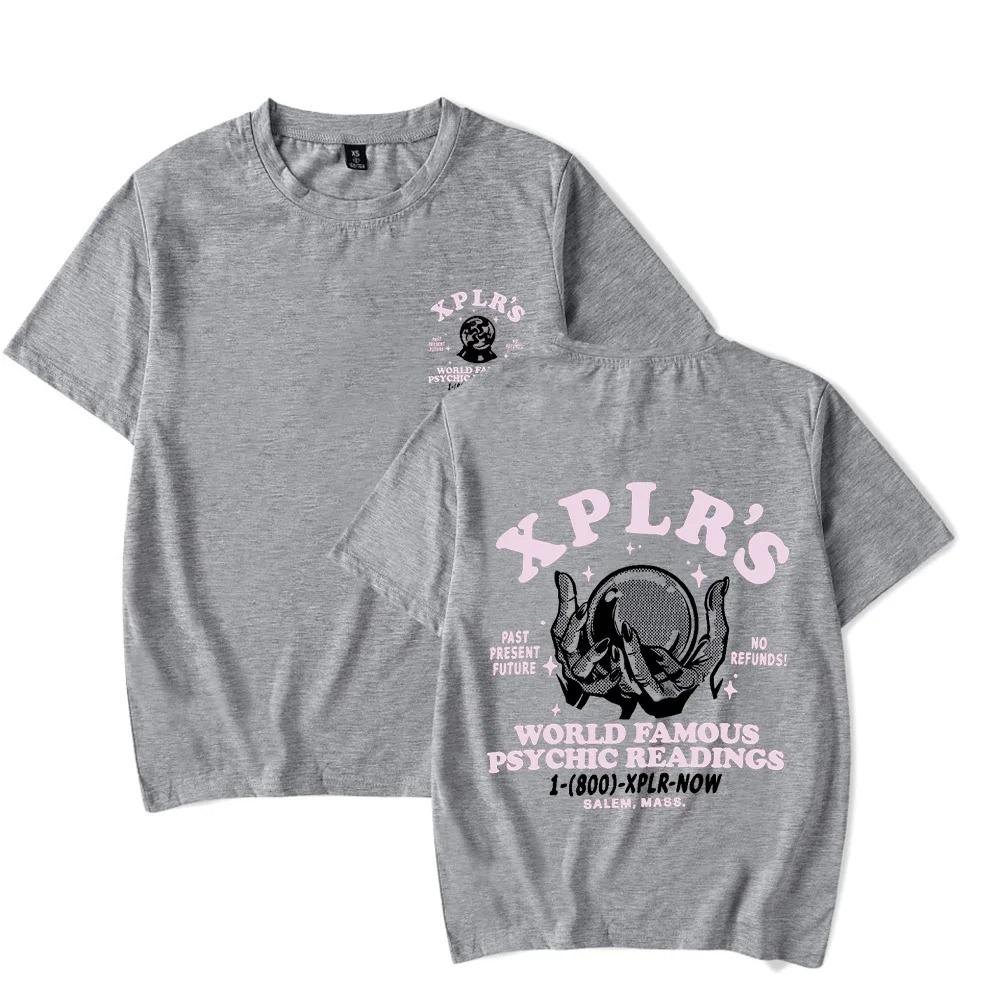 Camiseta de Manga Corta Harajuku Verano para Hombres Mujeres Streetwear XPLR Mundialmente Famoso Sam y Colby Camiseta Deportiva de Ocio