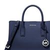 Michael Kors Bolso de Mano Pequeño para Mujer Ruthie RUTHIE de Piel de Vaca Saffiano con Logo Azul Marino