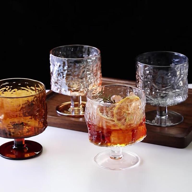 HA Designer Bark Texture Glass Set