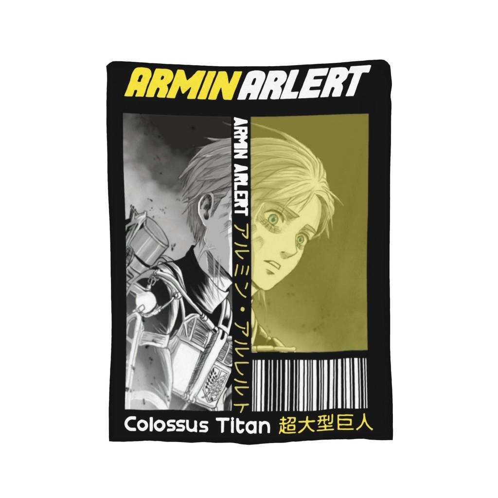 Shingeki no Kyojin Mikasa Ackerman Attack on Titan Blankets Flannel Spring/Autumn Portable Warm Throw Blanket for Sofa Rug Piece