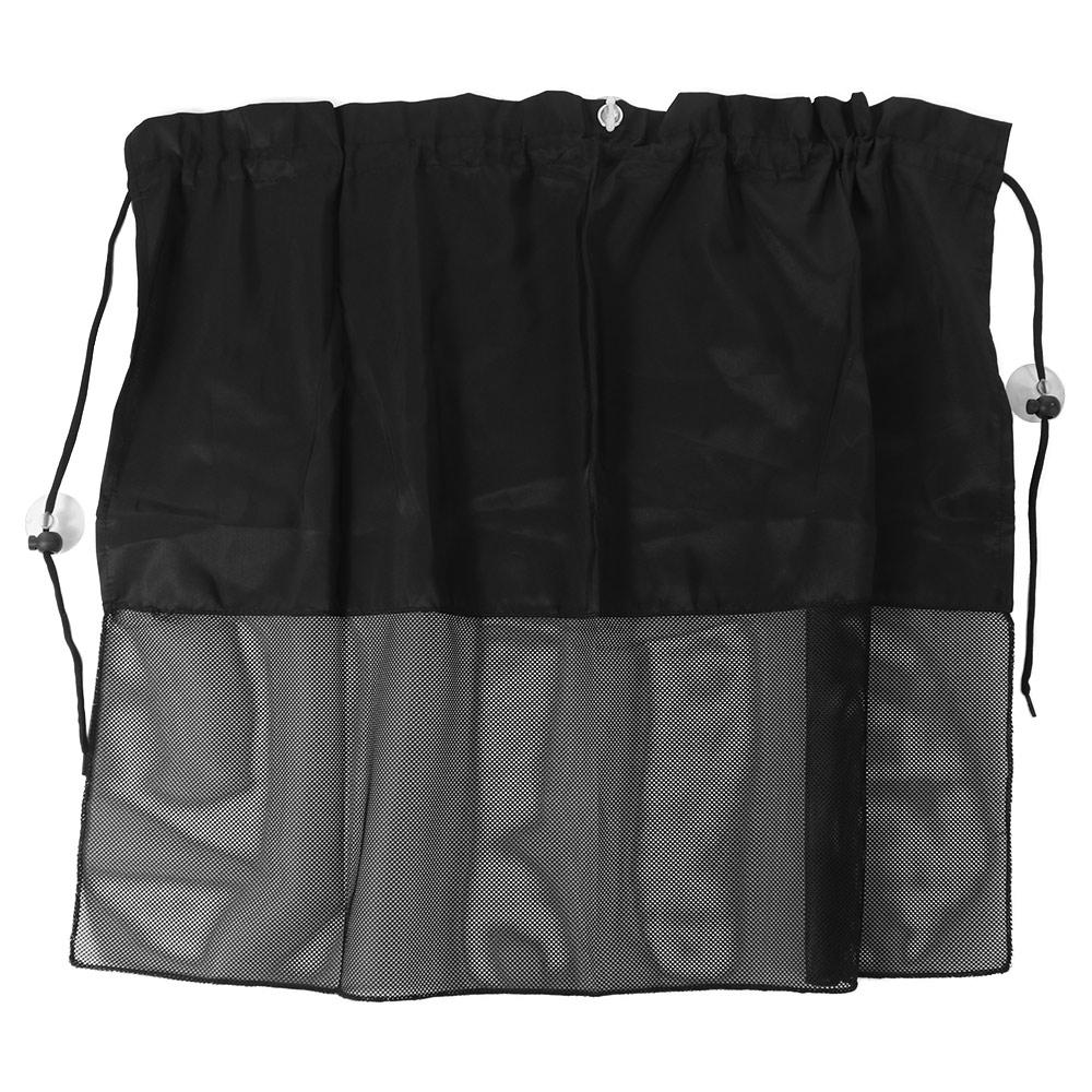 1/2Pcs With Suction Cup Car Curtain Heat Insulation Sun Protection Car Side Window Curtains Hanging Car Sunshade