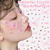 Butterfly Crystal Diamond Sticker Self Adhesive DIY Facial Temporary Tattoos Stickers for Stage Daily Makeup Decorate Supplies