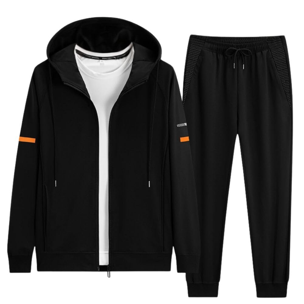 

Wolass Tracksuit Hoodie and Perfect for Fall and and Long Solid Size M Men s Set, Pants, Breathable, Casual, Sweat-Wicking, Quick-Drying, Winter,