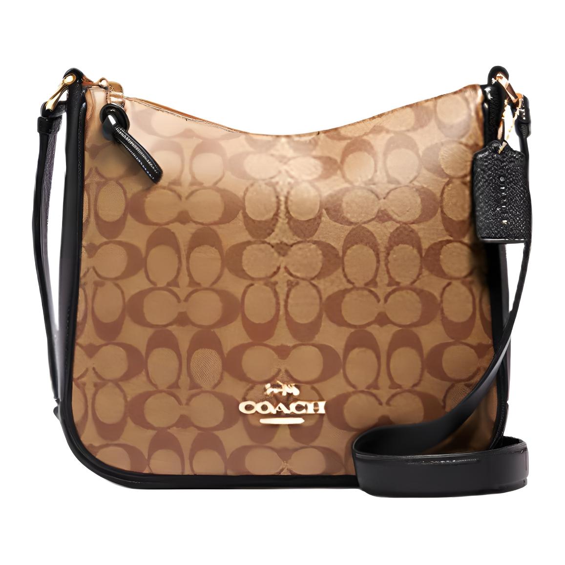 

Новая сумка кроссбоди COACH Ellie из канвы и кожи, сумка на плечо, унисекс, хаки/коричневый C1649-IMCBI 64.5*12.7*58.4CM