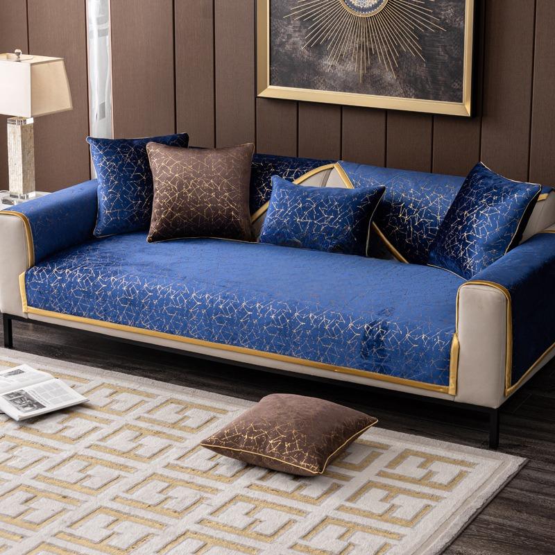 Chenille Sofa Cushion Four Seasons Universal Simple Modern Nordic Light Luxury Style Cover Back Towel Cover Cloth Non-Slip Cushion