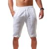 Men Fashion Summer Loose Linen Breathable Pants Casual Quick-Drying Short Sports Trousers