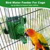 Automatic Bird Cage Water Dispenser Cage Hanging Easy Water Dispenser Feeder for Parakeets Cockatiels Budgies