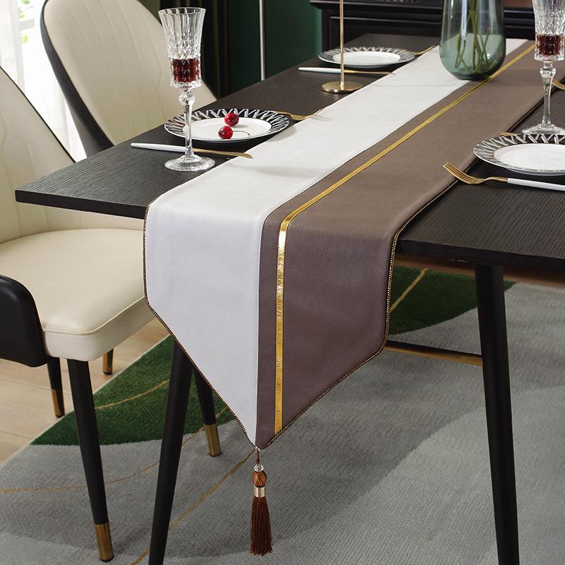 Nuovo Lusso Moderno Bandiera da Tavolo Hot Selling Bandiera da Tè Tovaglietta Nordico Minimalista Showroom Tavolino da Tè Tovaglietta da Tè Disposizione Mobile TV