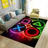 Fashion Color Gamepad Buttons Inspired Carpet Men's Cave Game Room Floor Mat Living Room Sofa Decor Rug Bedside Nonslip Rugs INS
