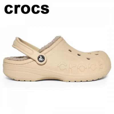 Crocs Baya Lined Winter Fleece Clog Chai Multi 205969 2zm