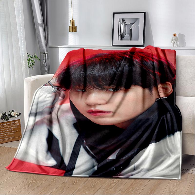 29 Style New Kpop Kim Tae Hyung V Min Yoon Gi,SUGA,Agust D Blanket,Soft Throw Blanket for Home Bedroom Bed Sofa Travel Cover Kid