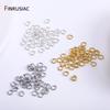 18k Gold Plated Jump Rings For Jewelry Making,Brass Open Connecting Rings For DIY Jewelry Accessories Wholesale
