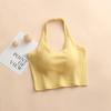 Spring/Summer Women's Halter Neck Camisole with Built-in Bra: Backless, Slimming, Yoga Vest; Versatile Base Layer or Outerwear