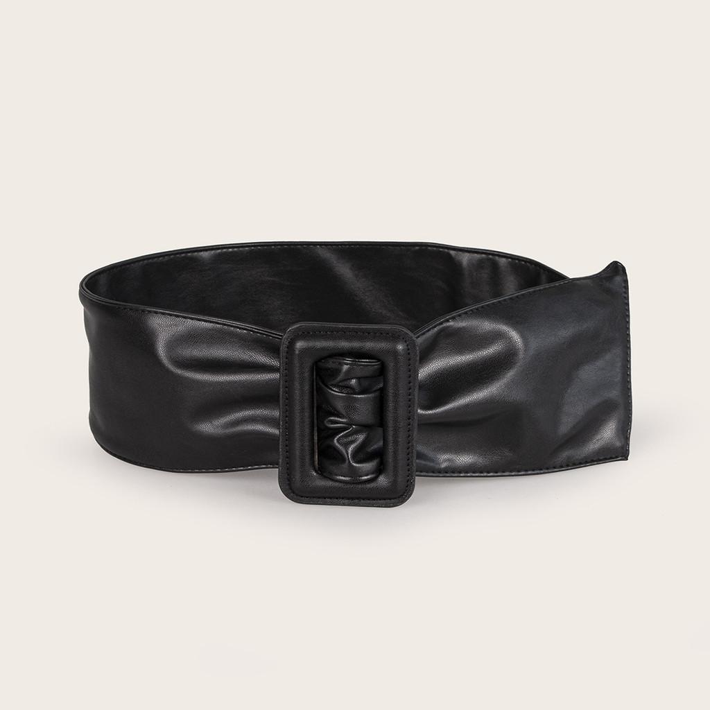 Premium Soft Doublesided Faux Leather Belt With Geometric Design For Daily Wear