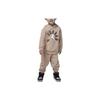 Kids Varsity Logo Printed Hoodie And Jogger Set Baby Sets Yellow FZ1780-200