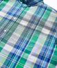 SOUNDSLIFE [Japan Fabric] Back Loop Short Sleeve Check Shirt Blue