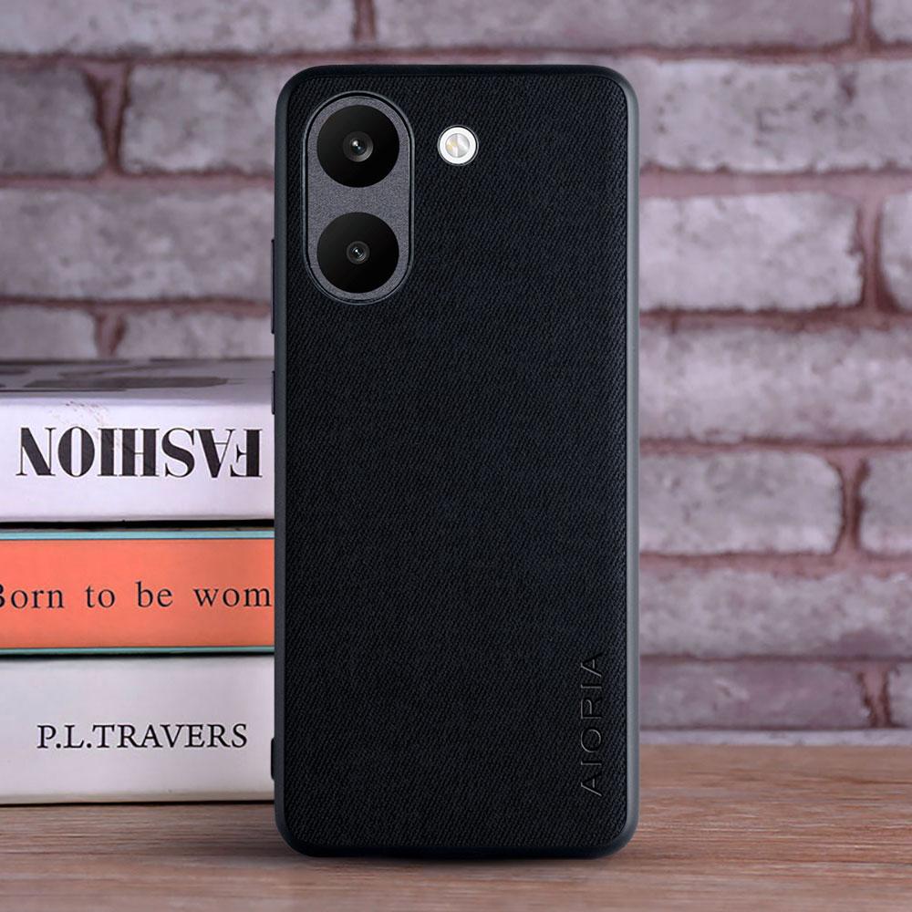 Case for Xiaomi Poco X8 Pro Max Textile Leather Fashion Soft TPU Hard PC 3 In1 Material for Poco X8 Pro Case Funda Coqua