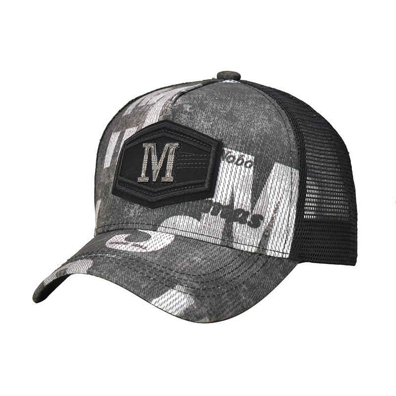 

JYL TS DIY Military Camouflage Cap Men Women Outdoor Sunshade Tactical Mesh Hat Style2_(56-60cm) dim сірий колір