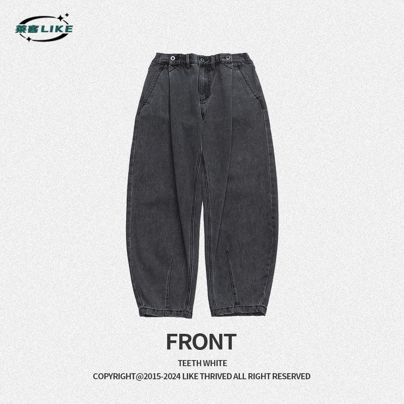 

Осень и зима Новые мужские джинсы свободные модные широкие брюки-бананы мужские универсальные брюки-харен 5XL