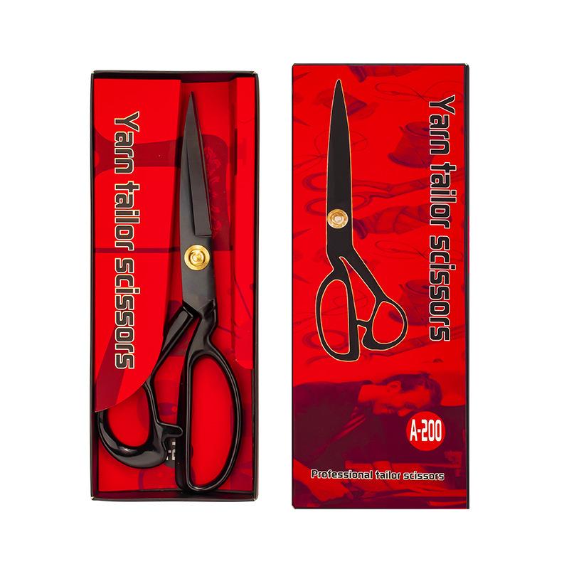 Tailor scissors Multi-size black tailor scissors Stainless steel fabric scissors, tailor scissors