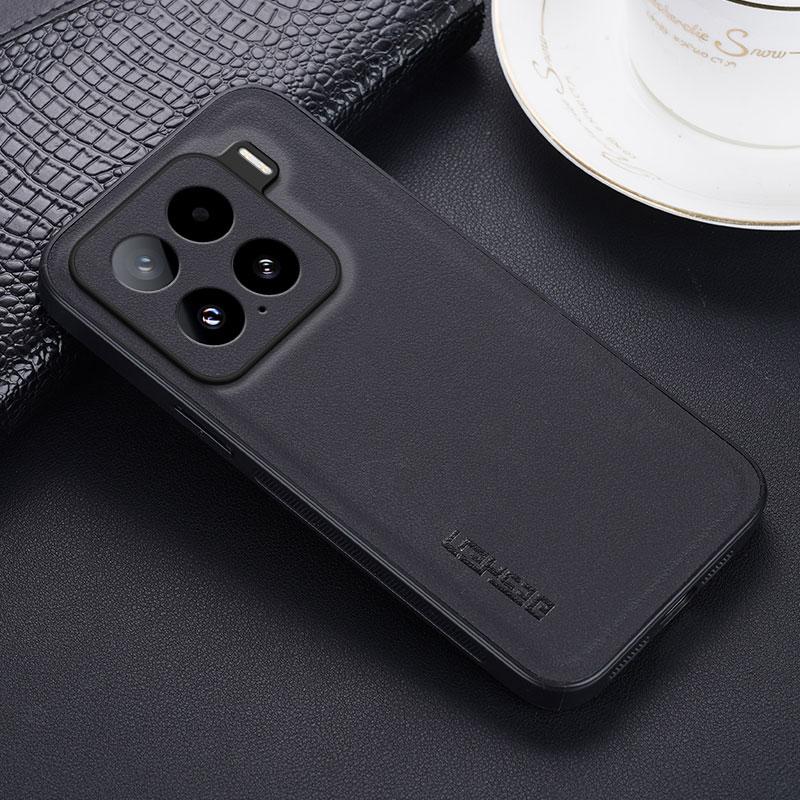 

Противоударный чехол из углеродного волокна и ПУ кожи для Xiaomi 15 15S Pro 15 14 13 Ultra, мягкий чехол для телефона для Xiaomi 15 14 13 Pro Xiaomi 15 Pro чёрный