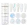 6Pcs/set Nail Pigment Dust Christmas Nail Sequins Manicure Tools Xmas Nail Accessories Christmas Glitter Flakes