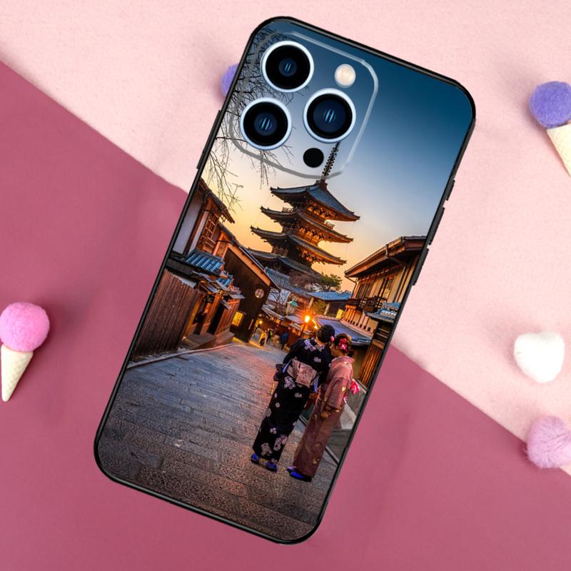 

Japanese Temple Kyoto Phone Case For iPhone 17 16 Pro Max 17 Air 16E 13 12 Mini 14 15 Plus 11 Pro Max Back Cover iPhone 17 Pro