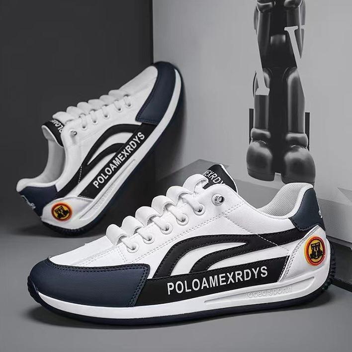 Wiosenne i jesienne męskie buty casualowe Oddychające, antypoślizgowe i odporne na ścieranie buty sportowe Siateczkowe niskie modne małe białe buty Buty do biegania z miękką podeszwą