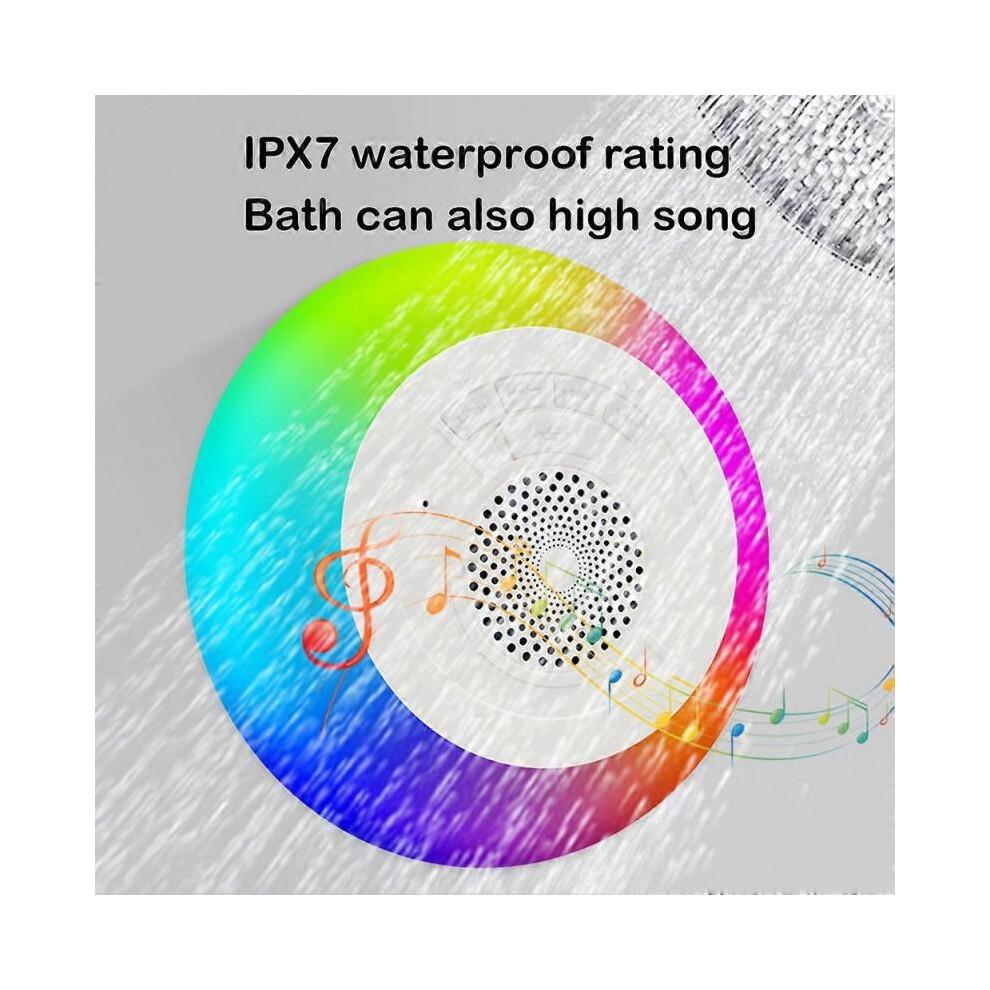 IPX7 Wasserdicht Bluetooth-kompatible schwimmende Lautsprecher Kabelloser Pool-Lautsprecher mit bunten Lichtern