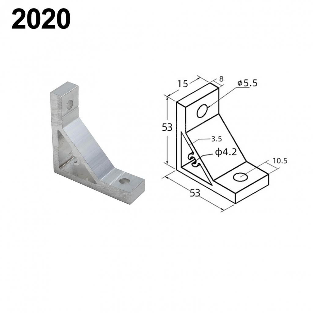 90stupňová konzola Hliníkový profil Spojovací prvek Rohová úhelníková konzola