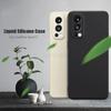 OnePlus Nord 2 için Kılıf Sıvı Silikon Yumuşak Kamera Koruma Kapağı One Plus Nord 2 OnePlus Nord 2 Nord2 5G telefon kılıfı