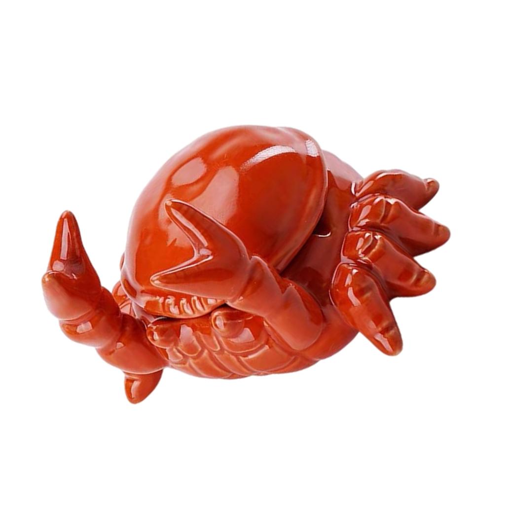 Novelty Crab Shaped Ashtray Durable Ceramic Ashes Holder For Ocean Lovers And Smokers Decors Office Desk Accessories
