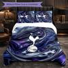 Tottenham Hotspur Vzor 3dílná sada povlečení Měkký mikrovláknový povlak na peřinu s povlaky na polštáře do ložnice